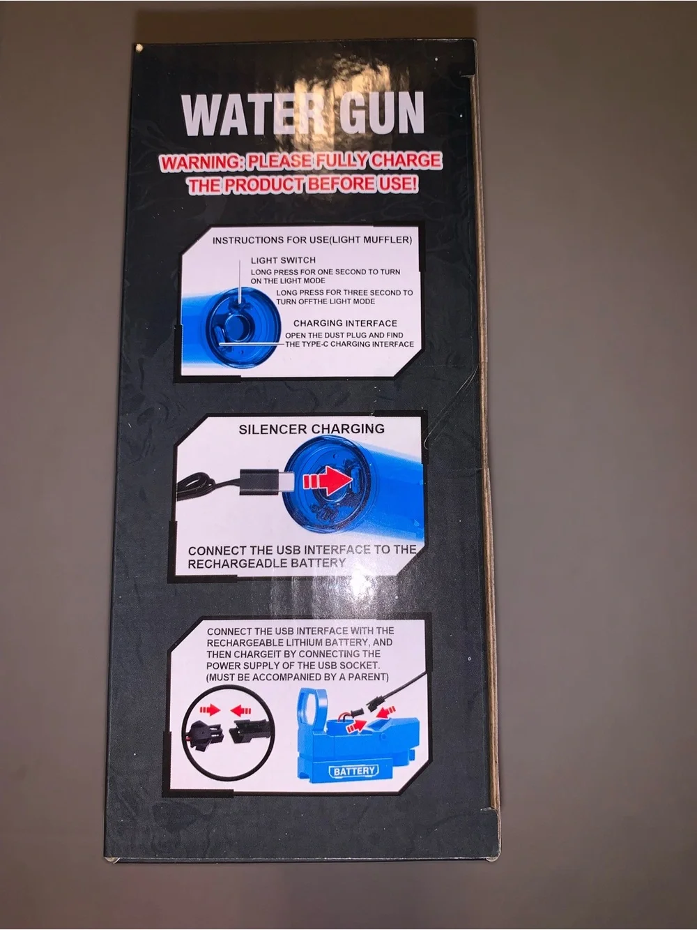 Electric Water Gun - Blue